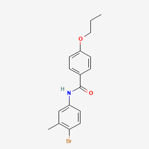 molecular formula C17H18BrNO2 B4899226 N-(4-bromo-3-methylphenyl)-4-propoxybenzamide 