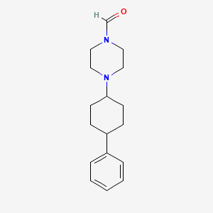 molecular formula C17H24N2O B4899231 4-(4-phenylcyclohexyl)-1-piperazinecarbaldehyde 