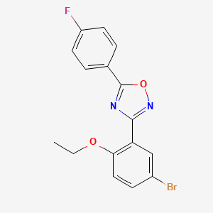 3-(5-bromo-2-ethoxyphenyl)-5-(4-fluorophenyl)-1,2,4-oxadiazole