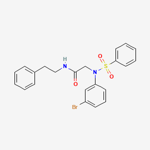 N~2~-(3-bromophenyl)-N~1~-(2-phenylethyl)-N~2~-(phenylsulfonyl)glycinamide