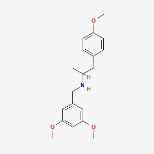 molecular formula C19H25NO3 B4899273 (3,5-dimethoxybenzyl)[2-(4-methoxyphenyl)-1-methylethyl]amine 