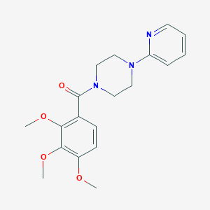 molecular formula C19H23N3O4 B4899284 1-(2-pyridinyl)-4-(2,3,4-trimethoxybenzoyl)piperazine 