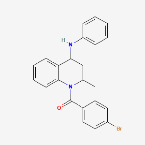 1-(4-bromobenzoyl)-2-methyl-N-phenyl-1,2,3,4-tetrahydro-4-quinolinamine
