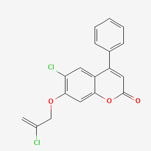 6-chloro-7-[(2-chloro-2-propen-1-yl)oxy]-4-phenyl-2H-chromen-2-one