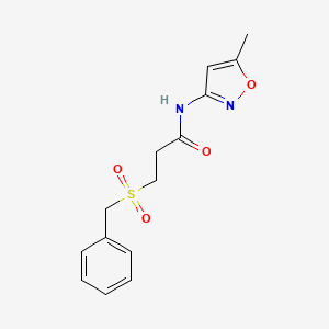 3-(benzylsulfonyl)-N-(5-methyl-3-isoxazolyl)propanamide