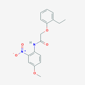 molecular formula C17H18N2O5 B4899373 2-(2-ethylphenoxy)-N-(4-methoxy-2-nitrophenyl)acetamide 