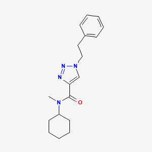 N-cyclohexyl-N-methyl-1-(2-phenylethyl)-1H-1,2,3-triazole-4-carboxamide