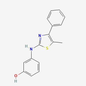 molecular formula C16H14N2OS B4899386 3-[(5-methyl-4-phenyl-1,3-thiazol-2-yl)amino]phenol 