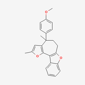 4-(4-methoxyphenyl)-2,4-dimethyl-5,6-dihydro-4H-furo[2',3':3,4]cyclohepta[1,2-b][1]benzofuran