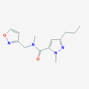 N-(3-isoxazolylmethyl)-N,1-dimethyl-3-propyl-1H-pyrazole-5-carboxamide