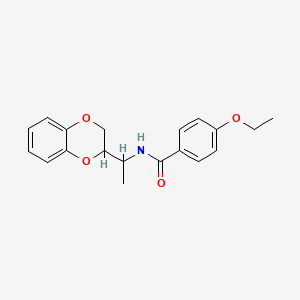 N-[1-(2,3-dihydro-1,4-benzodioxin-2-yl)ethyl]-4-ethoxybenzamide