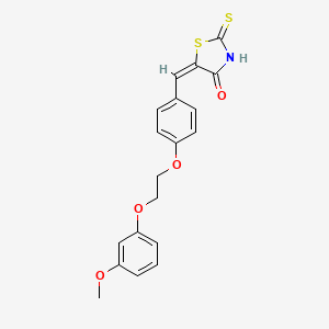 5-{4-[2-(3-methoxyphenoxy)ethoxy]benzylidene}-2-thioxo-1,3-thiazolidin-4-one