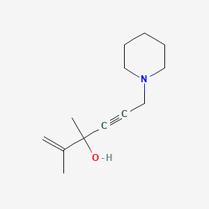 molecular formula C13H21NO B4899464 2,3-dimethyl-6-(1-piperidinyl)-1-hexen-4-yn-3-ol 