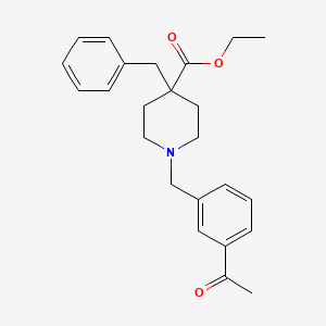 ethyl 1-(3-acetylbenzyl)-4-benzyl-4-piperidinecarboxylate
