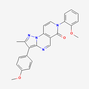 7-(2-methoxyphenyl)-3-(4-methoxyphenyl)-2-methylpyrazolo[1,5-a]pyrido[3,4-e]pyrimidin-6(7H)-one