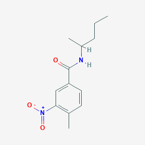 4-methyl-N-(1-methylbutyl)-3-nitrobenzamide