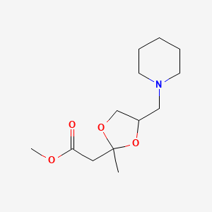 molecular formula C13H23NO4 B4899514 methyl [2-methyl-4-(1-piperidinylmethyl)-1,3-dioxolan-2-yl]acetate 