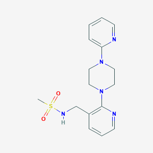 N-({2-[4-(2-pyridinyl)-1-piperazinyl]-3-pyridinyl}methyl)methanesulfonamide