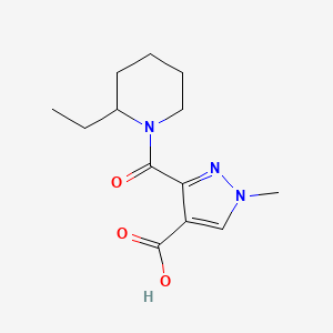 3-[(2-ethyl-1-piperidinyl)carbonyl]-1-methyl-1H-pyrazole-4-carboxylic acid