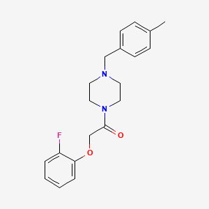 1-[(2-fluorophenoxy)acetyl]-4-(4-methylbenzyl)piperazine