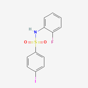 molecular formula C12H9FINO2S B4899703 N-(2-fluorophenyl)-4-iodobenzenesulfonamide 