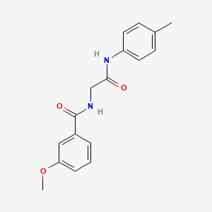 3-methoxy-N-{2-[(4-methylphenyl)amino]-2-oxoethyl}benzamide