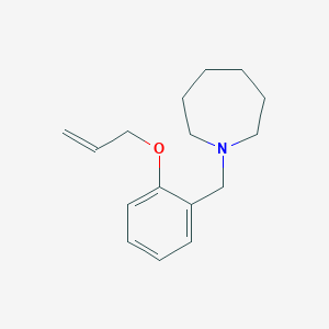 molecular formula C16H23NO B4899747 1-[2-(allyloxy)benzyl]azepane 