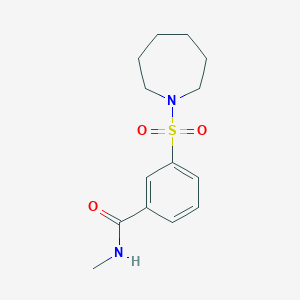 molecular formula C14H20N2O3S B4899749 3-(1-azepanylsulfonyl)-N-methylbenzamide 