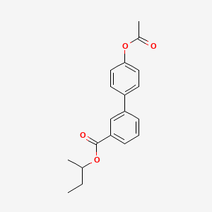 molecular formula C19H20O4 B4899788 sec-butyl 4'-(acetyloxy)-3-biphenylcarboxylate 