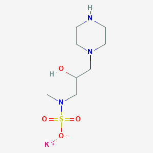 potassium [2-hydroxy-3-(1-piperazinyl)propyl]methylsulfamate