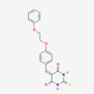 5-[4-(2-phenoxyethoxy)benzylidene]-2-thioxodihydro-4,6(1H,5H)-pyrimidinedione