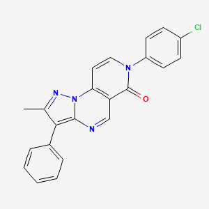 7-(4-chlorophenyl)-2-methyl-3-phenylpyrazolo[1,5-a]pyrido[3,4-e]pyrimidin-6(7H)-one