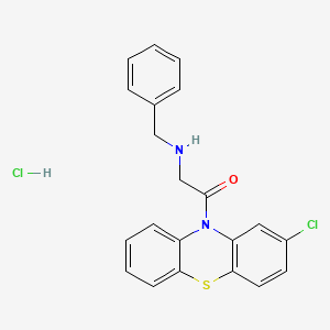 N-benzyl-2-(2-chloro-10H-phenothiazin-10-yl)-2-oxoethanamine hydrochloride