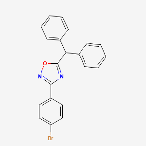 3-(4-bromophenyl)-5-(diphenylmethyl)-1,2,4-oxadiazole