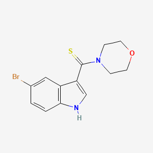 5-bromo-3-(4-morpholinylcarbonothioyl)-1H-indole