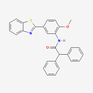 N-[5-(1,3-benzothiazol-2-yl)-2-methoxyphenyl]-2,2-diphenylacetamide