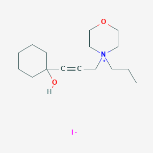 molecular formula C16H28INO2 B4899925 4-[3-(1-hydroxycyclohexyl)-2-propyn-1-yl]-4-propylmorpholin-4-ium iodide 