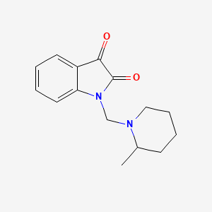 1-[(2-methyl-1-piperidinyl)methyl]-1H-indole-2,3-dione