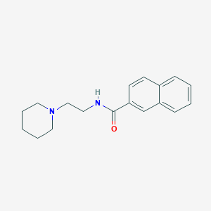 molecular formula C18H22N2O B4900008 N-[2-(piperidin-1-yl)ethyl]naphthalene-2-carboxamide 