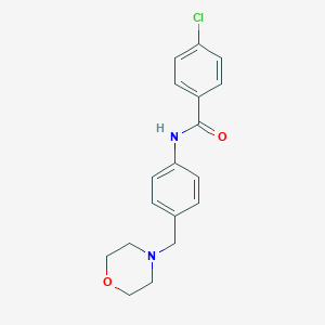 4-chloro-N-[4-(morpholin-4-ylmethyl)phenyl]benzamide