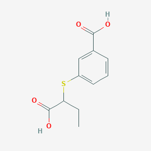 3-(1-Carboxypropylsulfanyl)benzoic acid