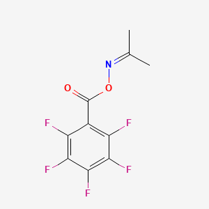 molecular formula C10H6F5NO2 B4900019 acetone O-(pentafluorobenzoyl)oxime 