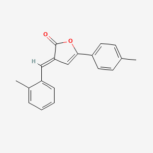 molecular formula C19H16O2 B4900058 3-(2-methylbenzylidene)-5-(4-methylphenyl)-2(3H)-furanone 