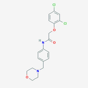 2-(2,4-dichlorophenoxy)-N-[4-(morpholin-4-ylmethyl)phenyl]acetamide