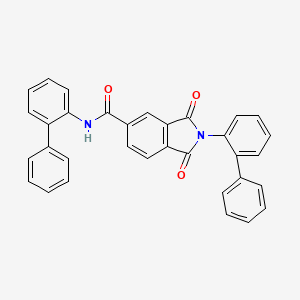 molecular formula C33H22N2O3 B4900070 N,2-di-2-biphenylyl-1,3-dioxo-5-isoindolinecarboxamide 