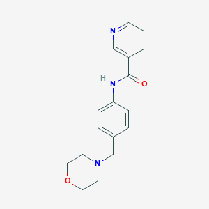 N-[4-(morpholin-4-ylmethyl)phenyl]pyridine-3-carboxamide