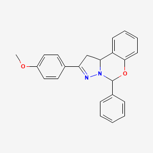 2-(4-methoxyphenyl)-5-phenyl-1,10b-dihydropyrazolo[1,5-c][1,3]benzoxazine