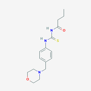 N-{[4-(morpholin-4-ylmethyl)phenyl]carbamothioyl}butanamide