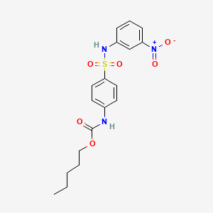 pentyl (4-{[(3-nitrophenyl)amino]sulfonyl}phenyl)carbamate