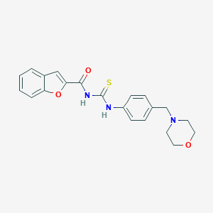 N-[[4-(morpholin-4-ylmethyl)phenyl]carbamothioyl]-1-benzofuran-2-carboxamide